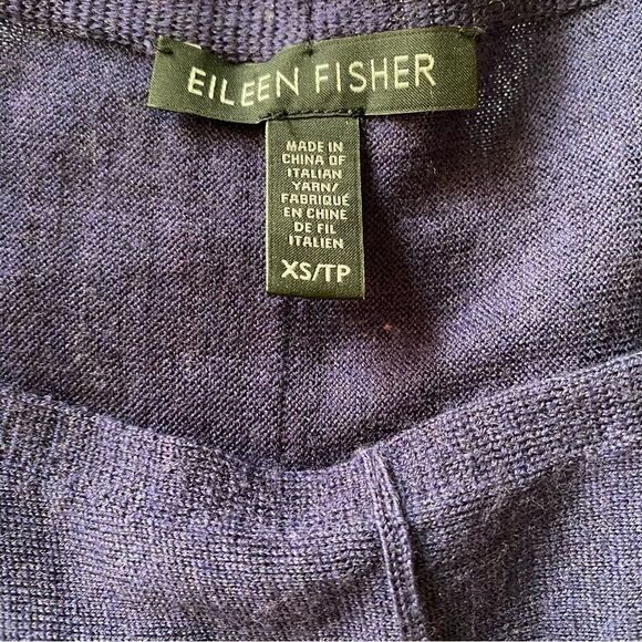 Eileen Fisher Gauzy Cowl Neck Sweater Merino Wool Minimalist Old Money Pullover - Picture 9 of 12